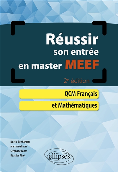 Réussir son entrée en master MEEF : QCM français et mathématiques