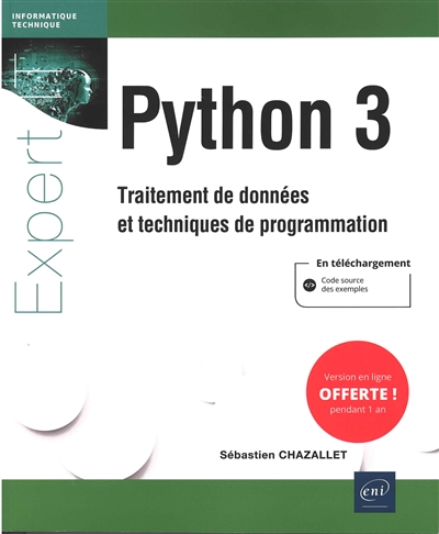 Python 3 : traitement de données et techniques de programmation
