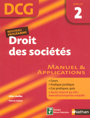 Droit des sociétés, DCG, épreuve 2