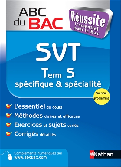 SVT terminale S : spécifique & spécialité : programme 2012