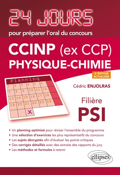 CCINP (ex CCP) : physique chimie : filière PSI