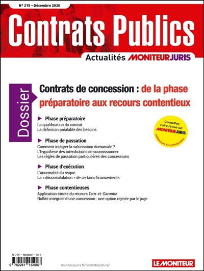 Contrats publics,...