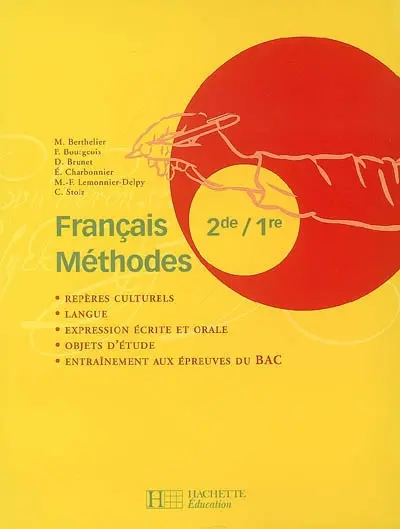 Français méthodes 2de, 1re
