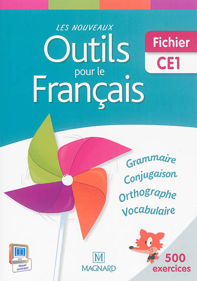 Les nouveaux outils pour le français CE1 : 500 exercices : fichier