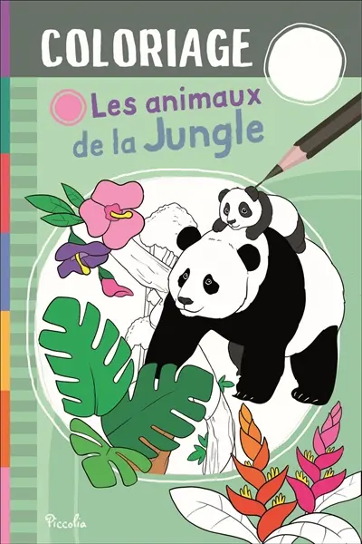 Les animaux de la jungle : coloriage