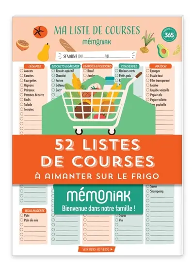 52 listes de courses à aimanter sur le frigo