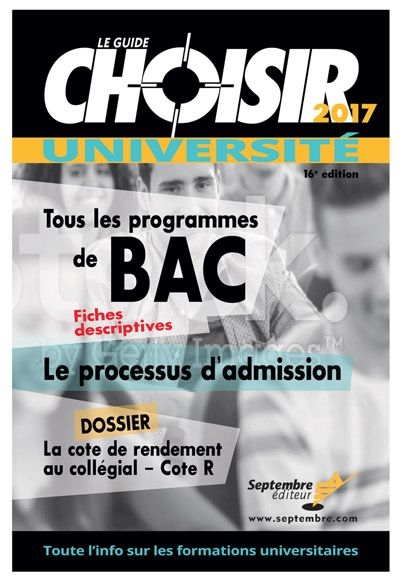 Le guide Choisir, université 2017 : tous les programmes de BAC