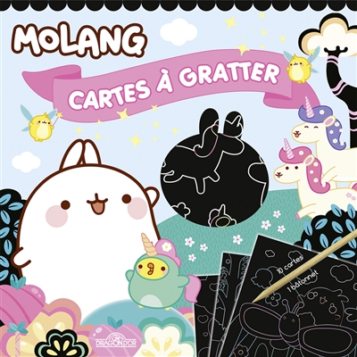Molang : cartes à gratter : licornes