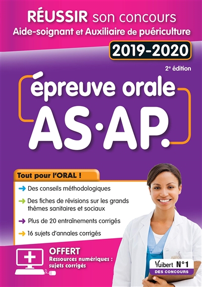 Epreuve orale AS-AP 2019-2020 : réussir son concours aide-soignant et auxiliaire de puériculture