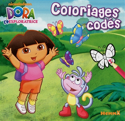 Dora l'exploratrice : coloriages codés