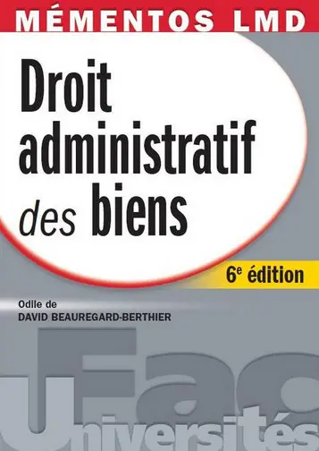 Droit administratif des biens