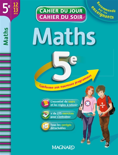 Maths 5e, 12-13 ans : conforme aux nouveaux programmes