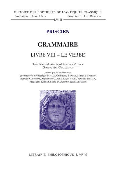 Grammaire. Livre VIII : le verbe