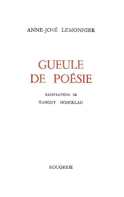Gueule de poésie