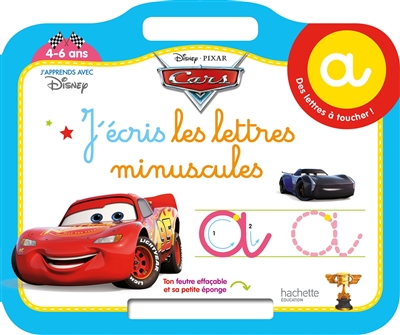 Cars : j'écris les lettres minuscules : 4-6 ans