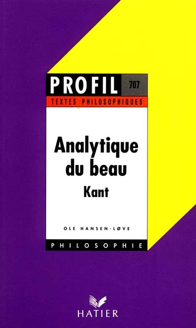 Analytique du beau, Kant
