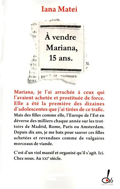A vendre : Mariana, 15 ans : document