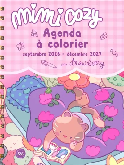 Mimi cozy : agenda à colorier : septembre 2026-décembre 2027
