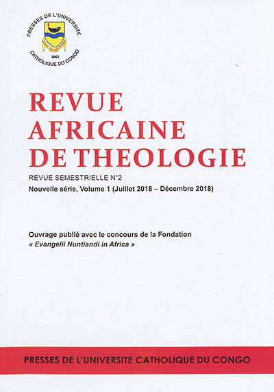 Revue africaine de théologie, nouvelle série, n° 1