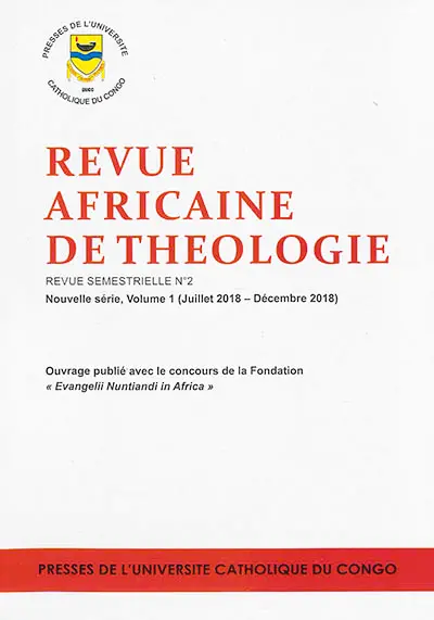 Revue africaine de théologie, nouvelle série, n° 1
