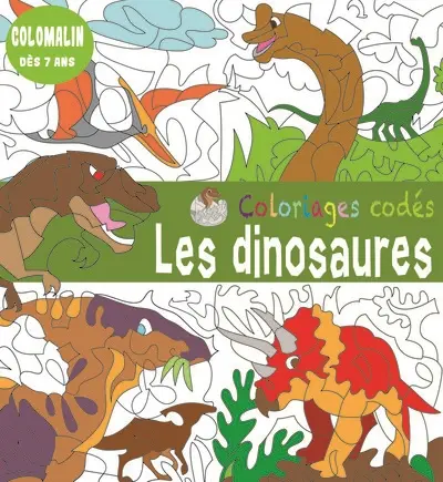 Les dinosaures : coloriages codés