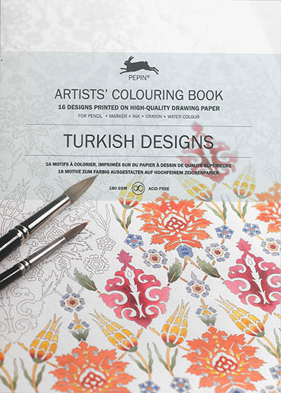 Artists' colouring book. Turkish designs. Livret de coloriage artistes. Turkish designs. Künstler-Malbuch. Turkish designs