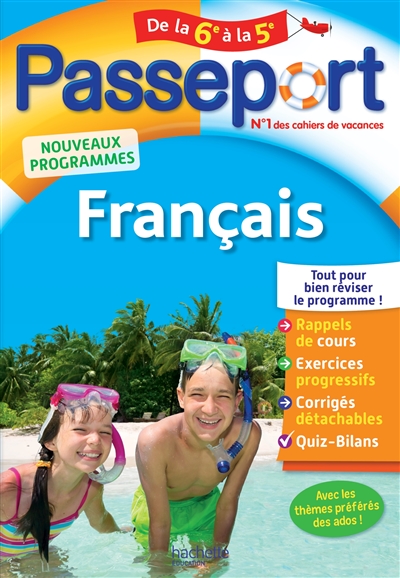 Passeport français, de la 6e à la 5e : nouveaux programmes