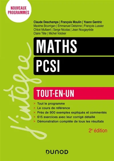 Maths PCSI : tout-en-un