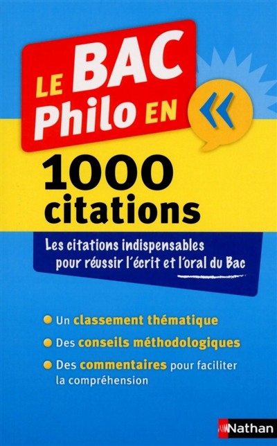Le bac philo en 1.000 citations