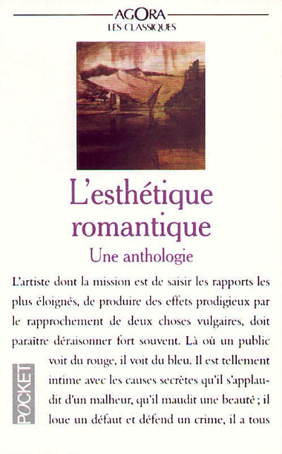 L'Esthétique romantique en France : une anthologie