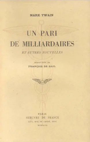 Un pari de milliardaires : et autres nouvelles