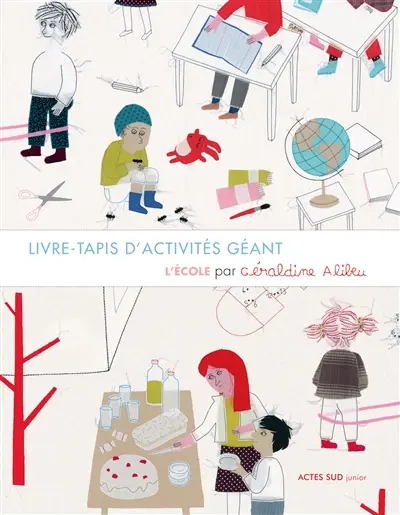 L'école : livre-tapis d'activités géant