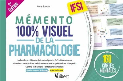 Mémento 100 % visuel de la pharmacologie, IFSI : 160 cartes mentales
