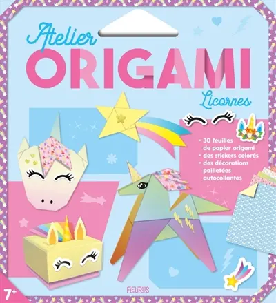 Licornes : atelier origami