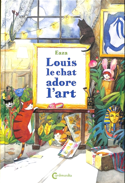 Louis le chat adore l'art