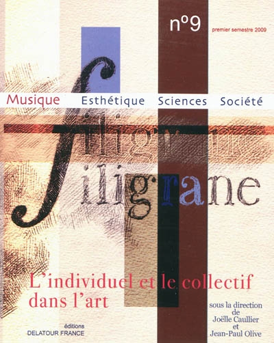 Filigrane, n° 9. L'individuel et le collectif dans l'art