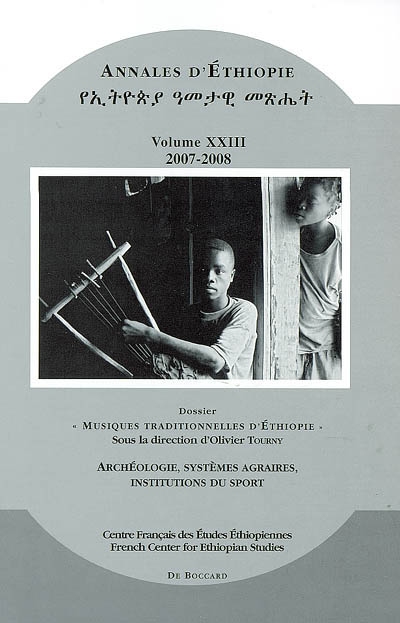 Annales d'Ethiopie, n° 23. Musiques traditionnelles d'Ethiopie