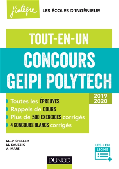 Concours Geipi Polytech : tout-en-un : 2019-2020