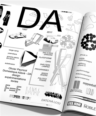 Domestique adoré, DA : design, expérimentations, textes, 1997-2017
