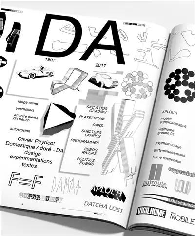 Domestique adoré, DA : design, expérimentations, textes, 1997-2017