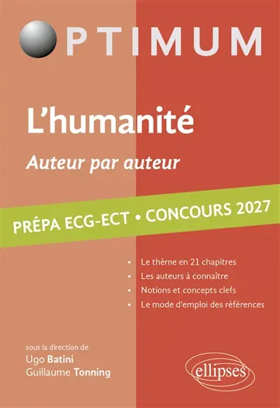 L'humanité, auteur par auteur : prépa ECG-ECT, concours 2027