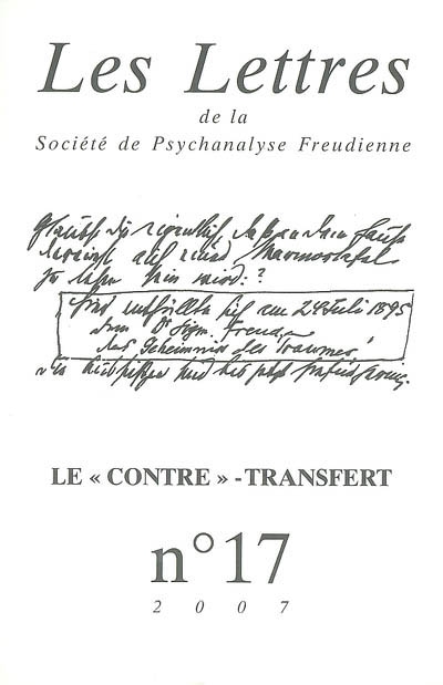 Lettres de la Société de psychanalyse freudienne (Les), n° 17. Le contre-transfert
