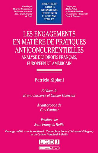 Les engagements en matière de pratiques anticoncurrentielles : analyse des droits français, européen et américain