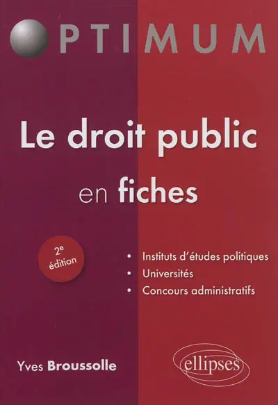 Le droit public en fiches : instituts d'études politiques, universités, concours administratifs