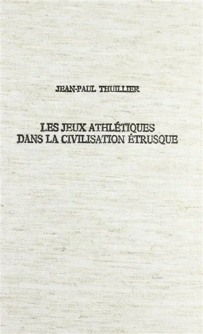 Les jeux athlétiques dans la civilisation étrusque