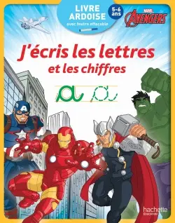 Avengers : j'écris les lettres et les chiffres : 5-6 ans