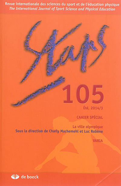 Staps, n° 105. La ville olympique