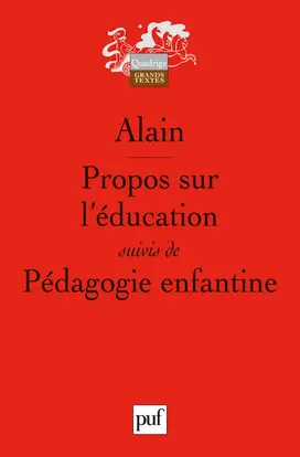Propos sur l'éducation. Pédagogie enfantine