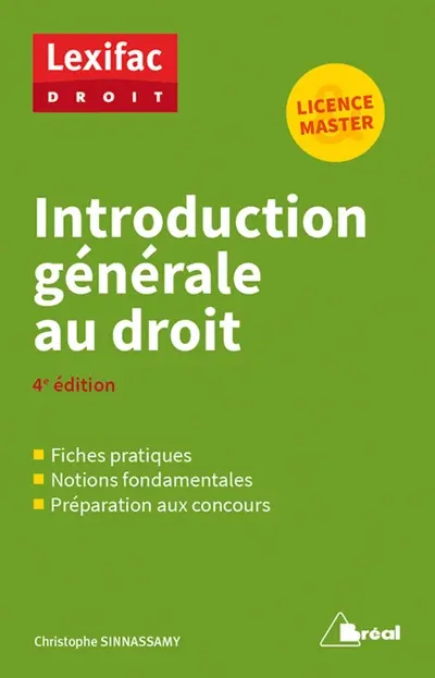Introduction générale au droit : licence & master