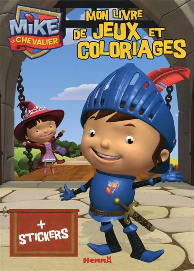 Mike le chevalier, mon livre de jeux et coloriages + stickers